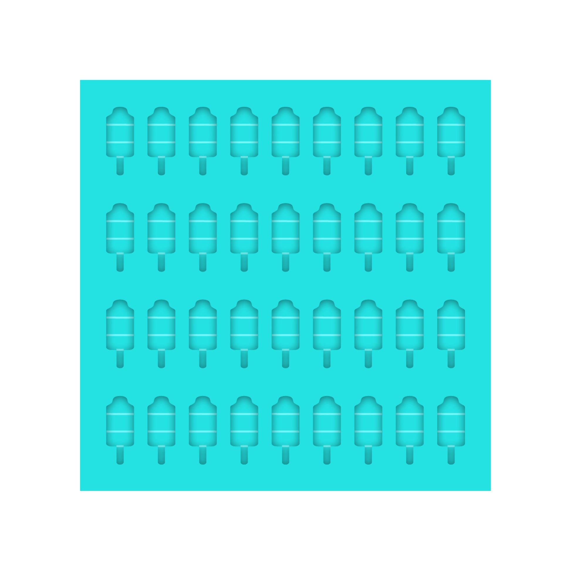 4th of July Bomb Pop Silicone Mold for Resin Shaker Bits, Stud Earrings, Flatbacks, Charms & Pendants