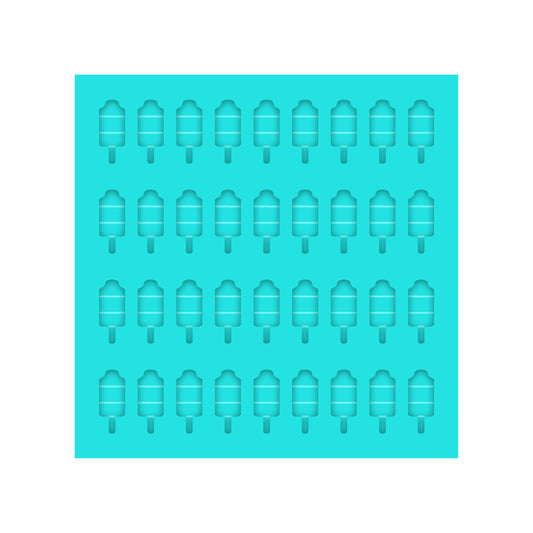 4th of July Bomb Pop Silicone Mold for Resin Shaker Bits, Stud Earrings, Flatbacks, Charms & Pendants