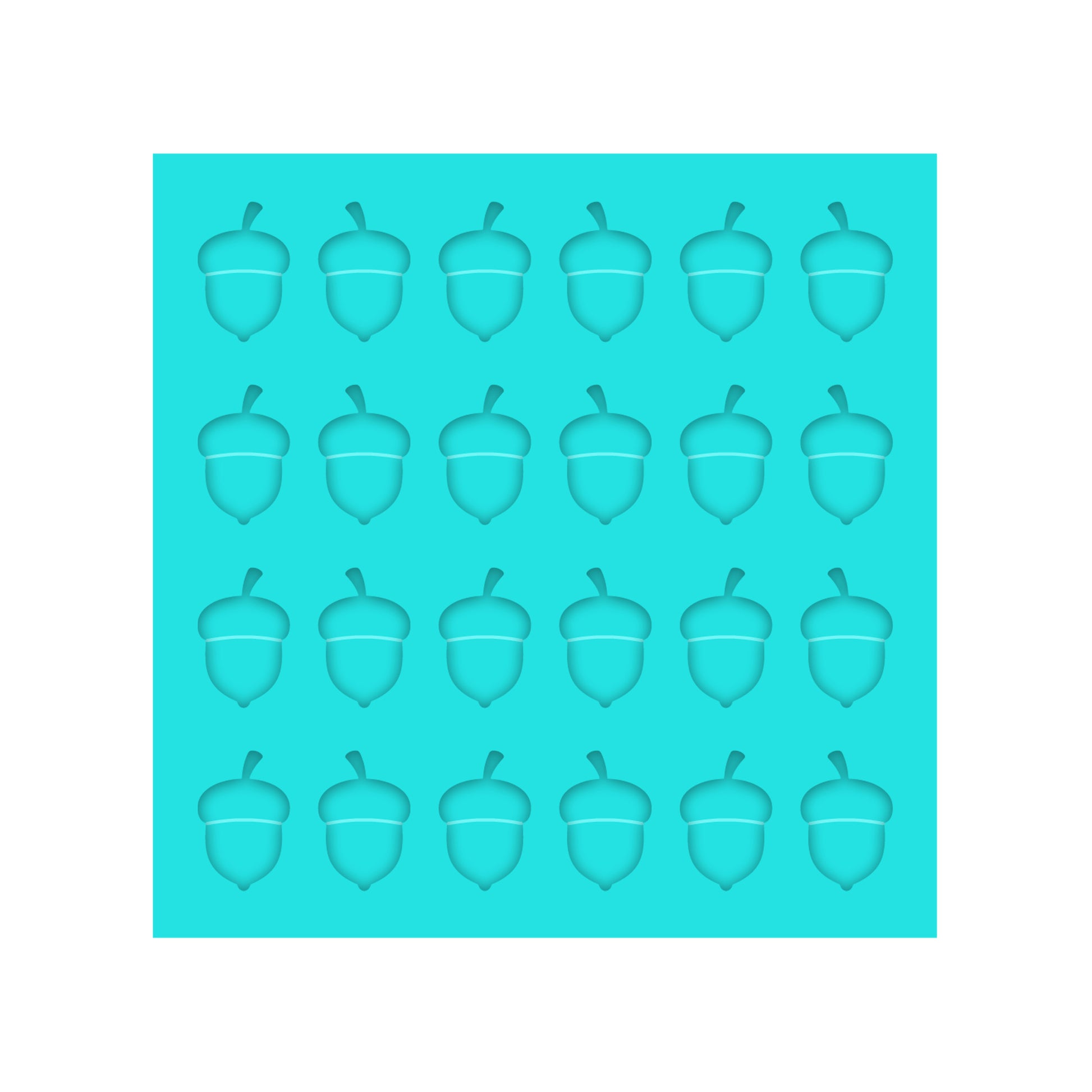 Fall & Thanksgiving Acorn Silicone Mold for Creating Resin Shaker Bits, Stud Earrings, Flatbacks, Charms & Pendants.