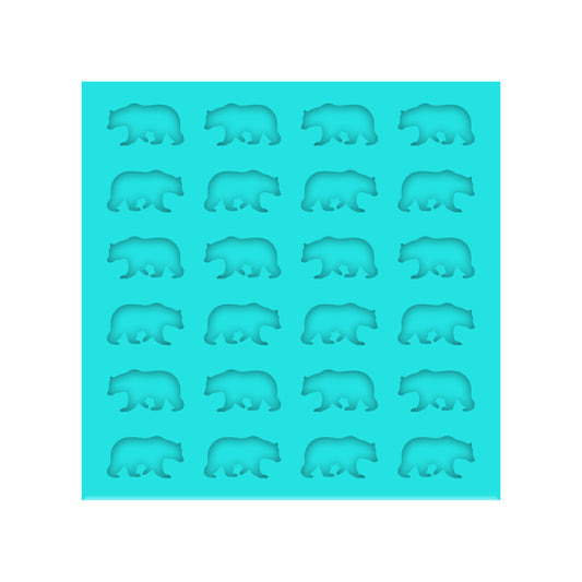 Bear Silicone Mold for Resin Shaker Bits, Stud Earrings, Flatbacks, charms & pendants