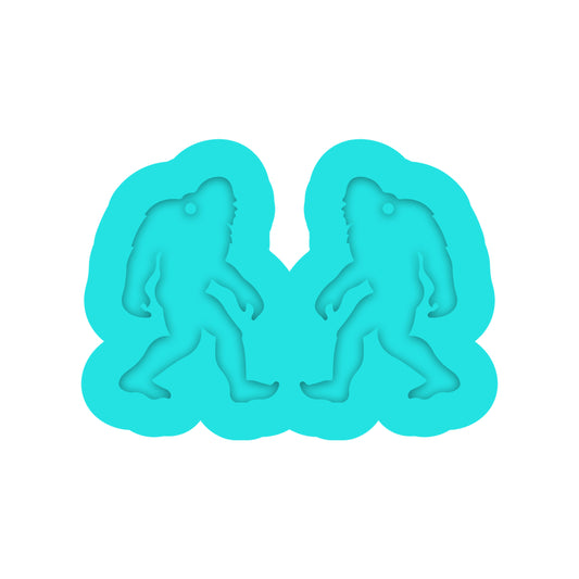 Bigfoot Dangle Earring Silicone Mold for Resin Jewelry Artists