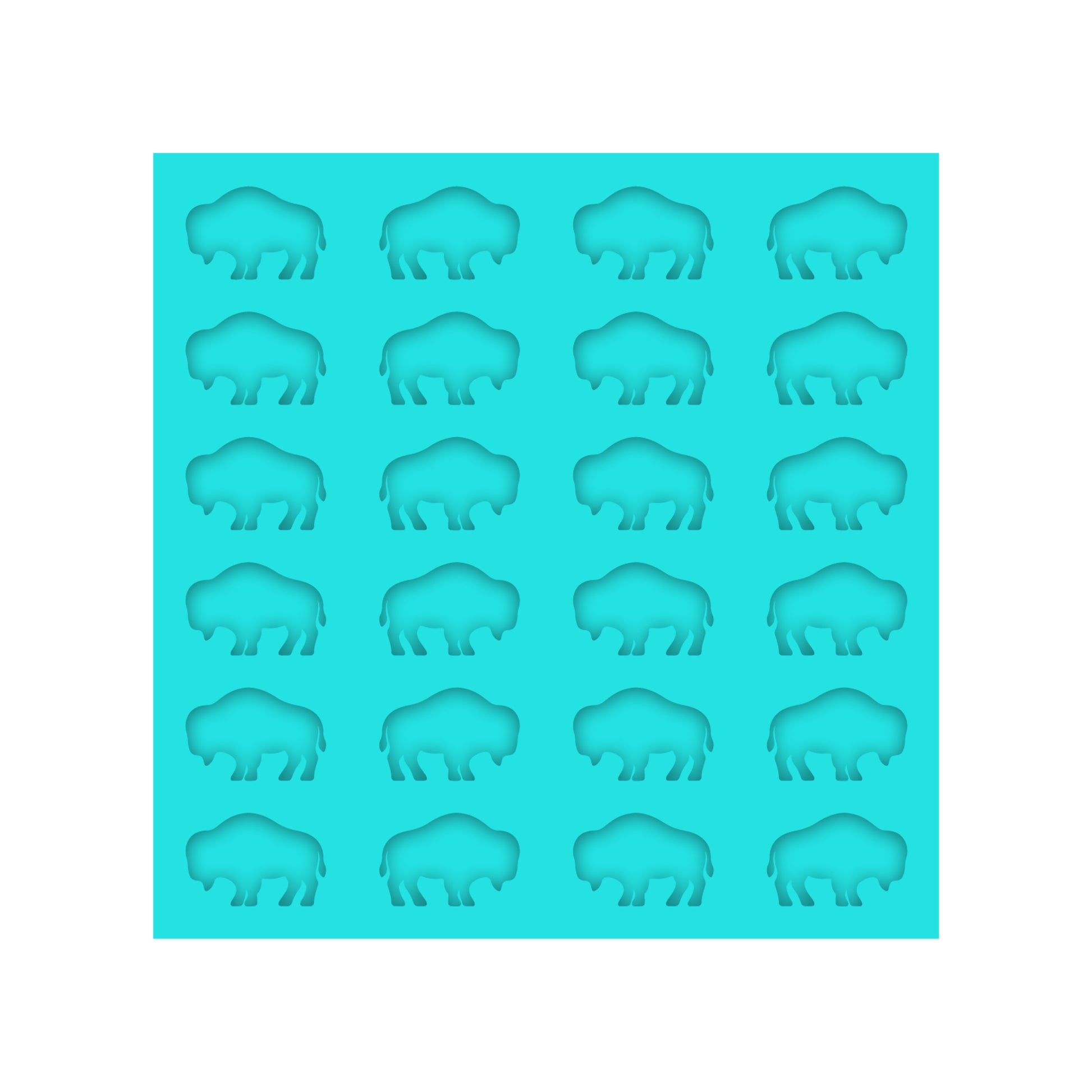 Buffalo Silicone Mold for Resin Shaker Bits, Stud Earrings, Flatbacks, Charms & Pendants