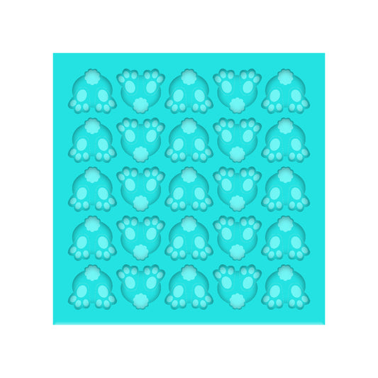 Easter Bunny Butt Silicone Mold for Resin Shaker Bits, Stud Earrings, Flatbacks, Charms & Pendants