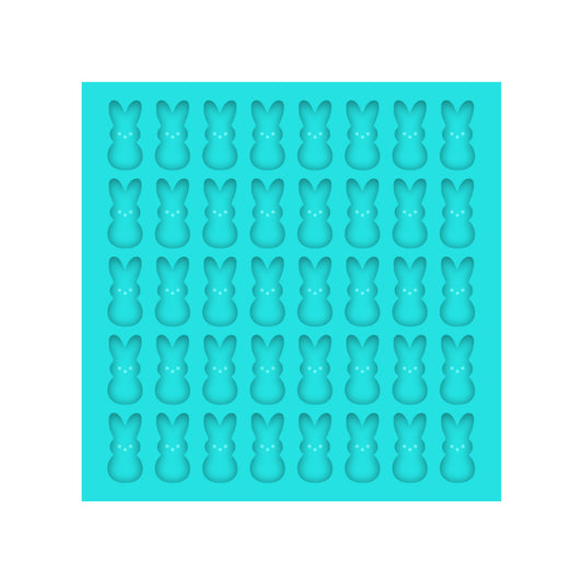 Easter Marshmallow Bunny Silicone Mold for Resin Shaker Bits, Stud Earrings, Flatbacks, Charms & Pendants