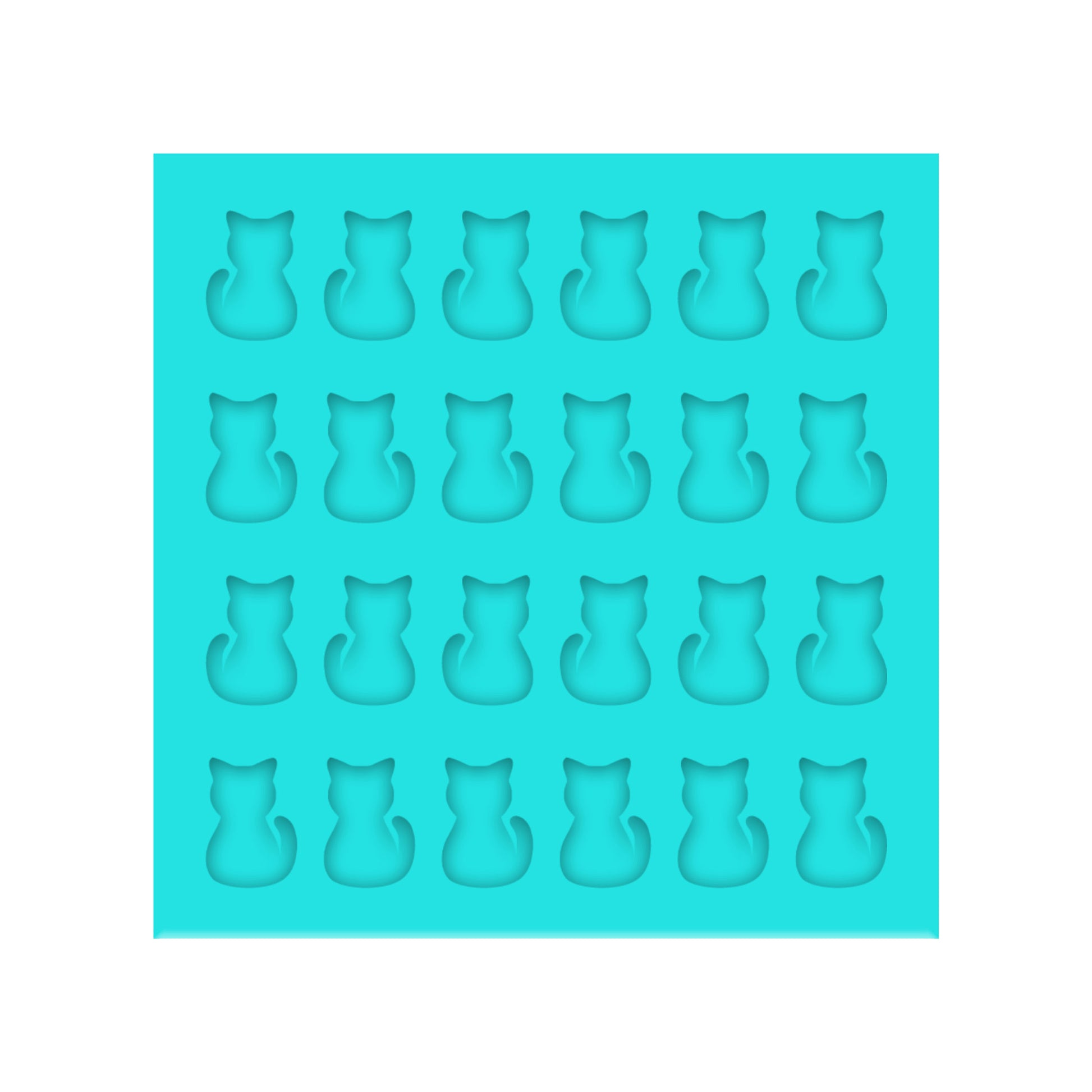 Cat Silicone Mold for Resin Shaker Bits, Stud Earrings, Flatbacks, Charms & Pendants.