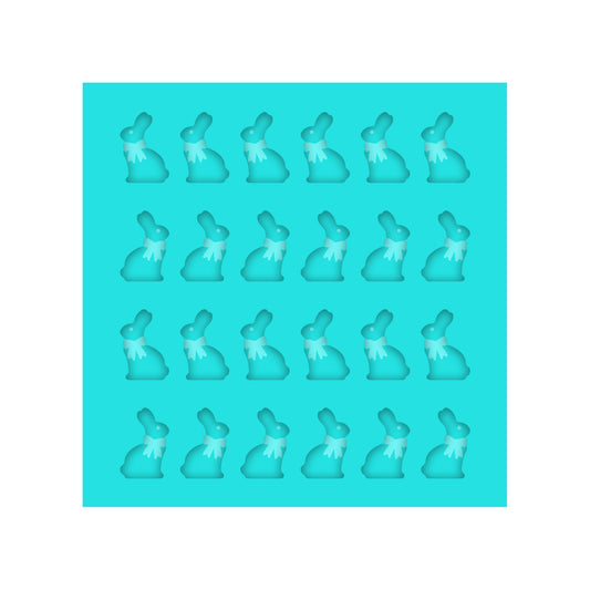 Easter Chocolate Bunny Silicone Mold for Resin Shaker Bits, Stud Earrings, Flatbacks, Charms & Pendants.