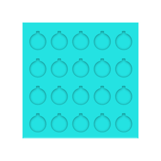 Christmas Ornament Silicone Mold for Resin Shaker Bits, Stud Earrings, Flatbacks, Charms & Pendants.