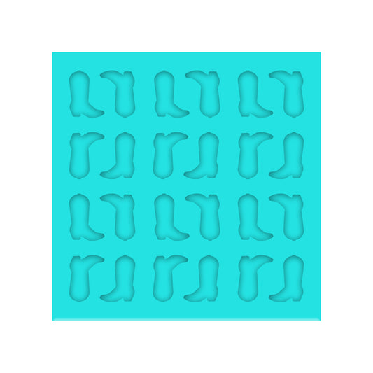 Cowboy Boots Silicone Mold for DIY Resin Shaker Bits, Stud Earrings, Charms & Pendants