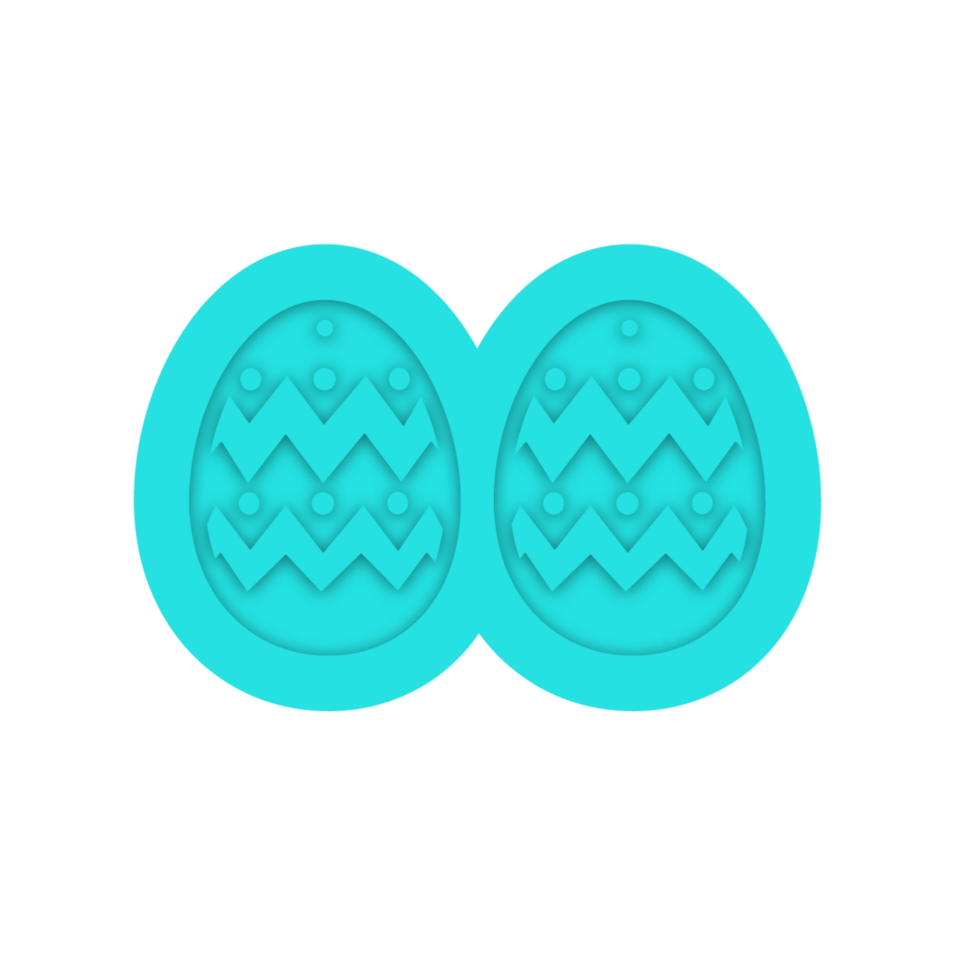 Easter Egg Dangle Earring Silicone Mold for Resin Jewelry Artists