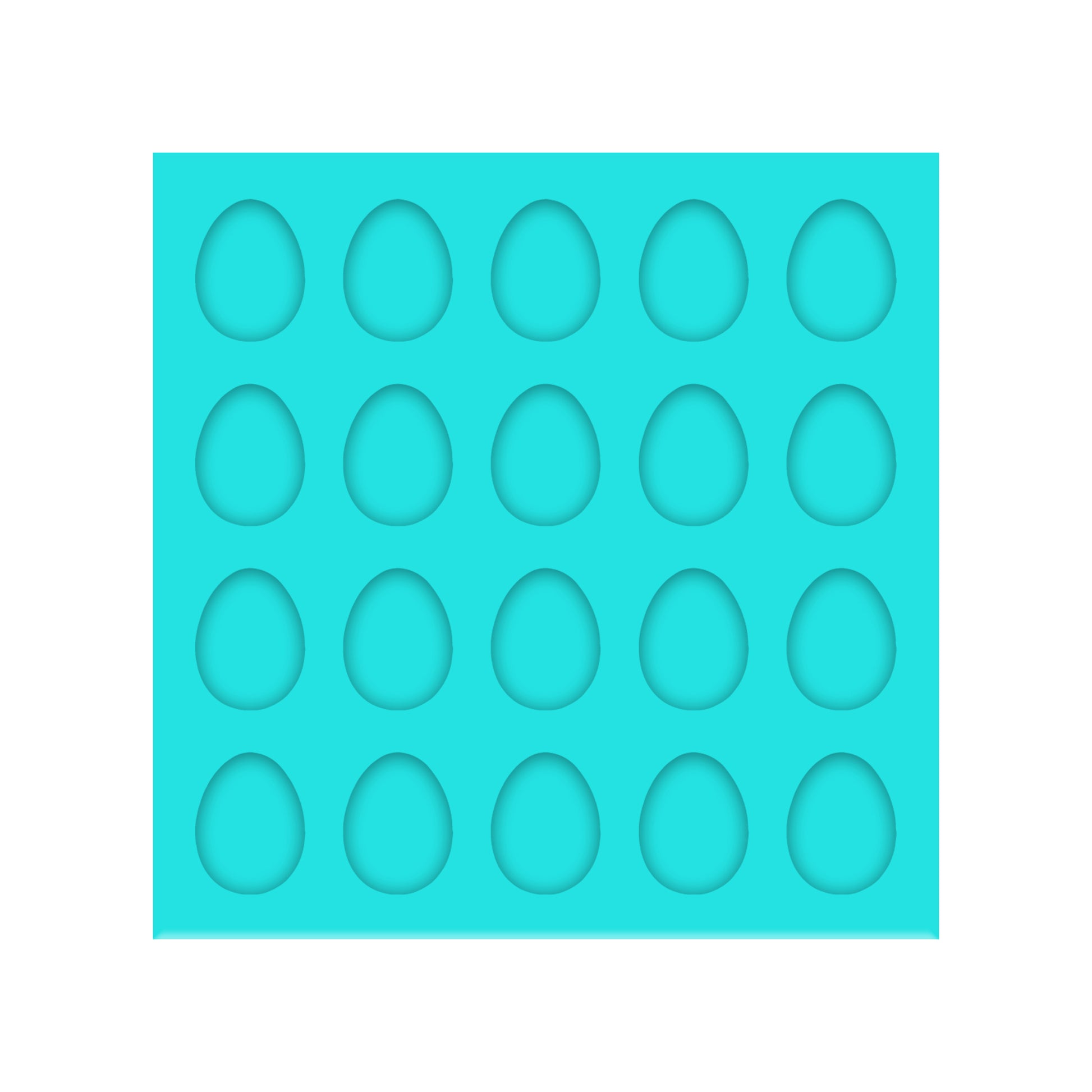 Easter Egg Silicone Mold for Resin Shaker Bits, Stud Earrings, Flatbacks, Charms & Pendants