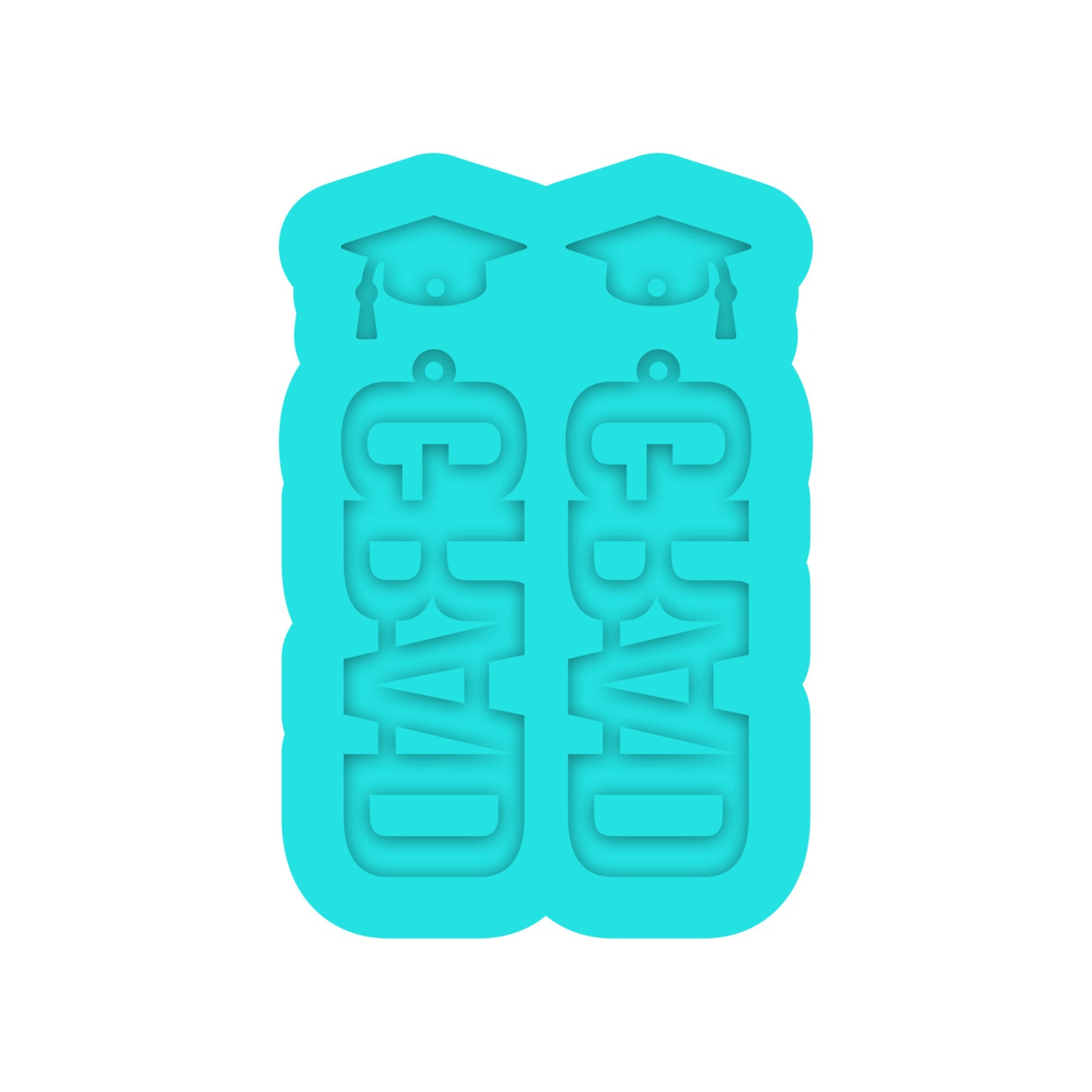 Grad Dangle Earring Silicone Mold for Resin Jewelry Artists