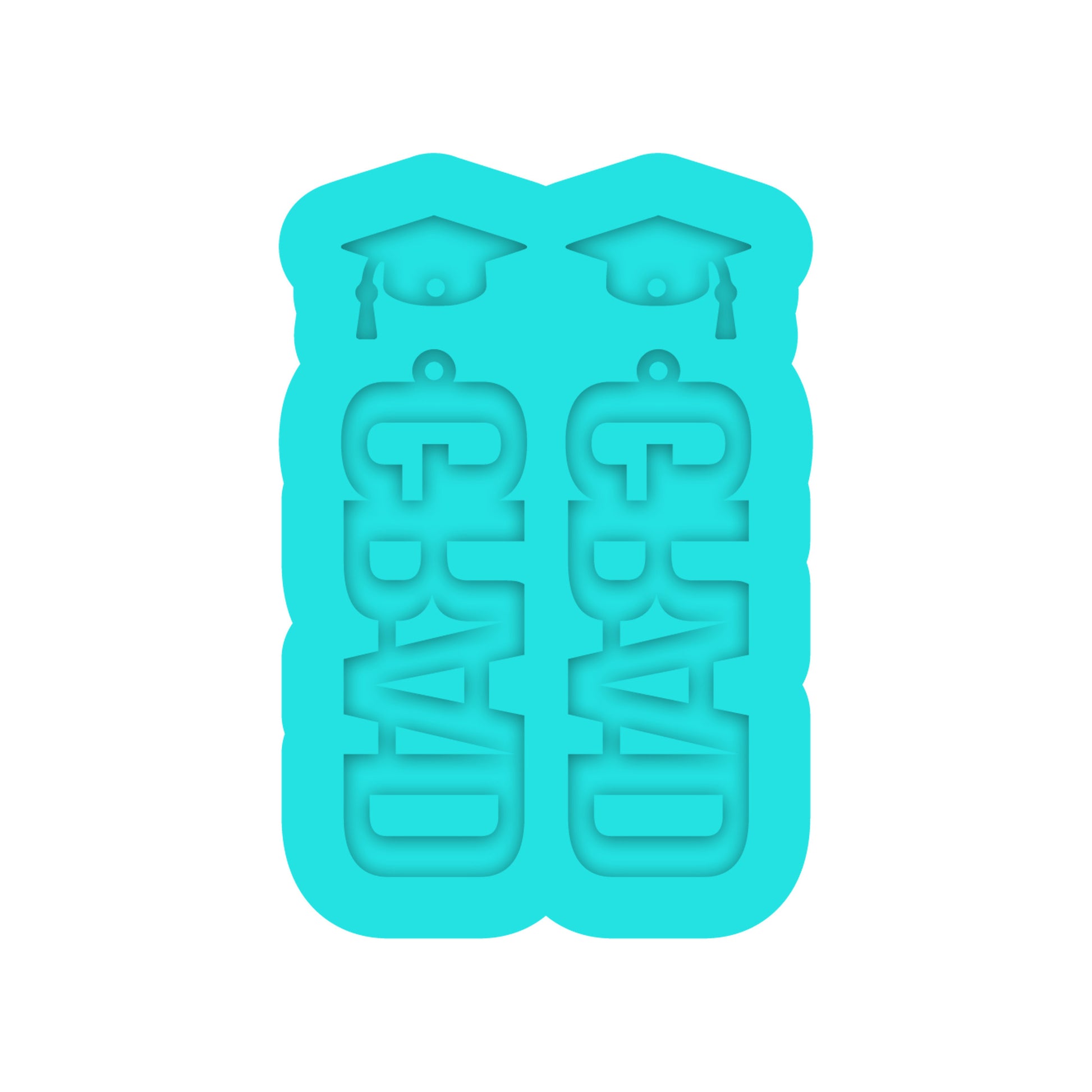 Grad Dangle Earring Silicone Mold for Resin Jewelry Artists