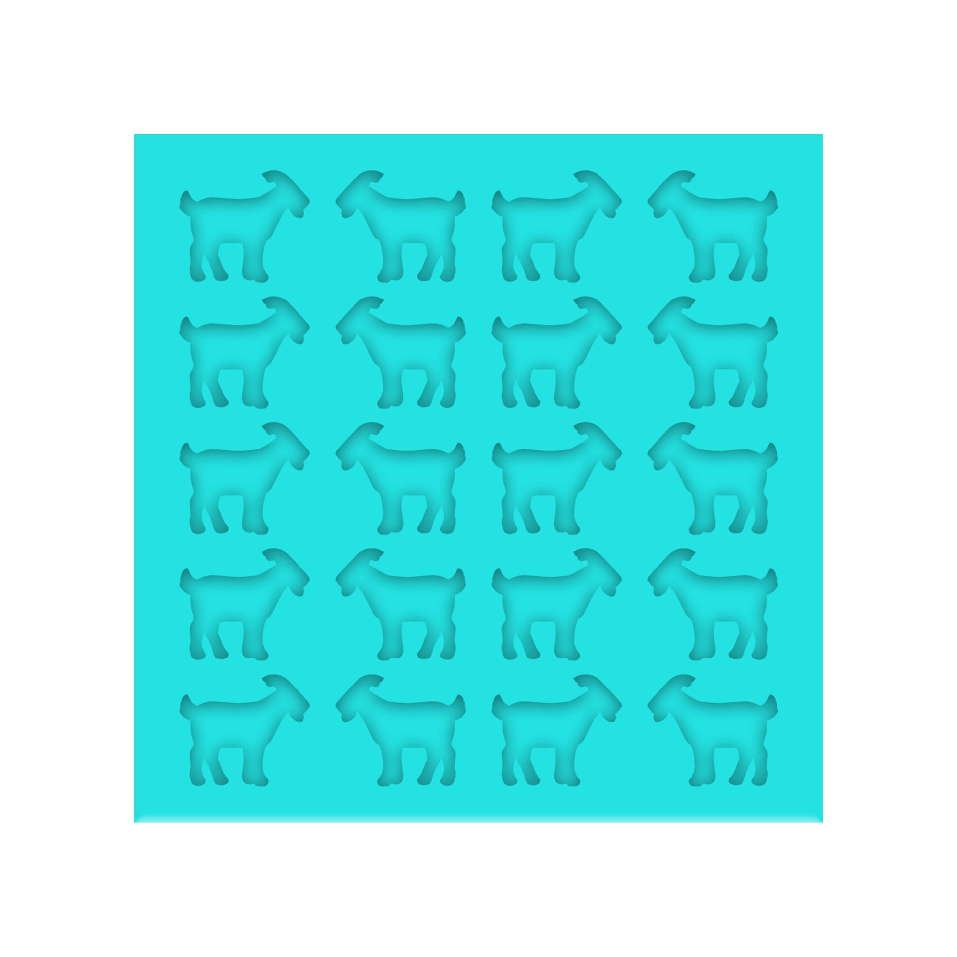 Goat Silicone Mold for Resin Shaker Bits, Stud Earrings, Flatbacks, Charms & Pendants