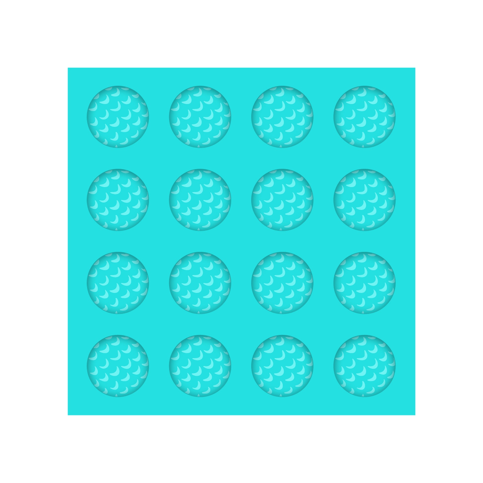 Gold Ball Silicone Mold for Resin Shaker Bits, Stud Earrings, Flatbacks, Charms & Pendants