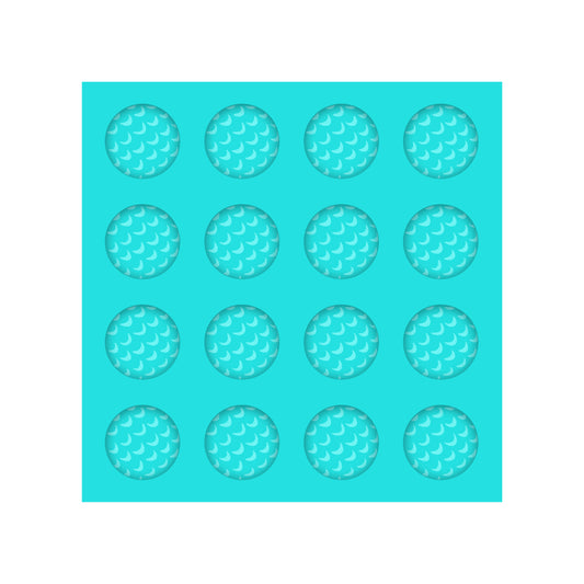 Gold Ball Silicone Mold for Resin Shaker Bits, Stud Earrings, Flatbacks, Charms & Pendants