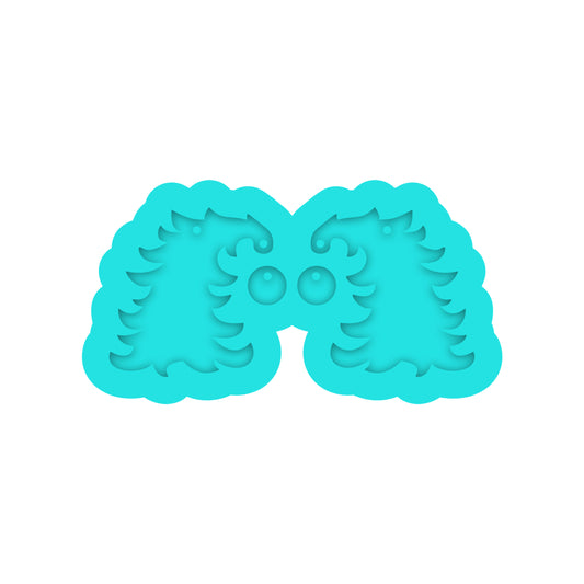 Bent Christmas Tree Dangle Earring Silicone Mold for Resin Jewelry Artists.