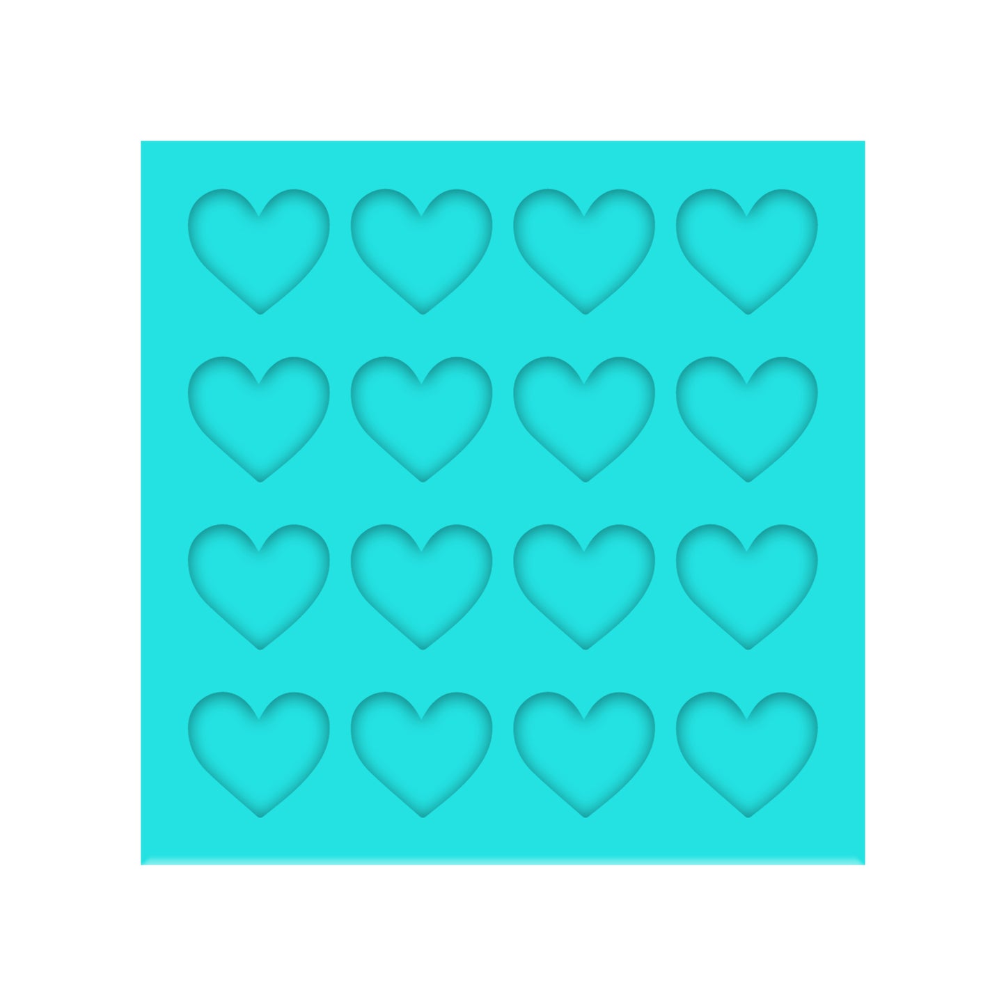 Valentine's Day Silicone Mold for Resin Shaker Bits, Stud Earrings, Flatbacks, Charms & Pendants.
