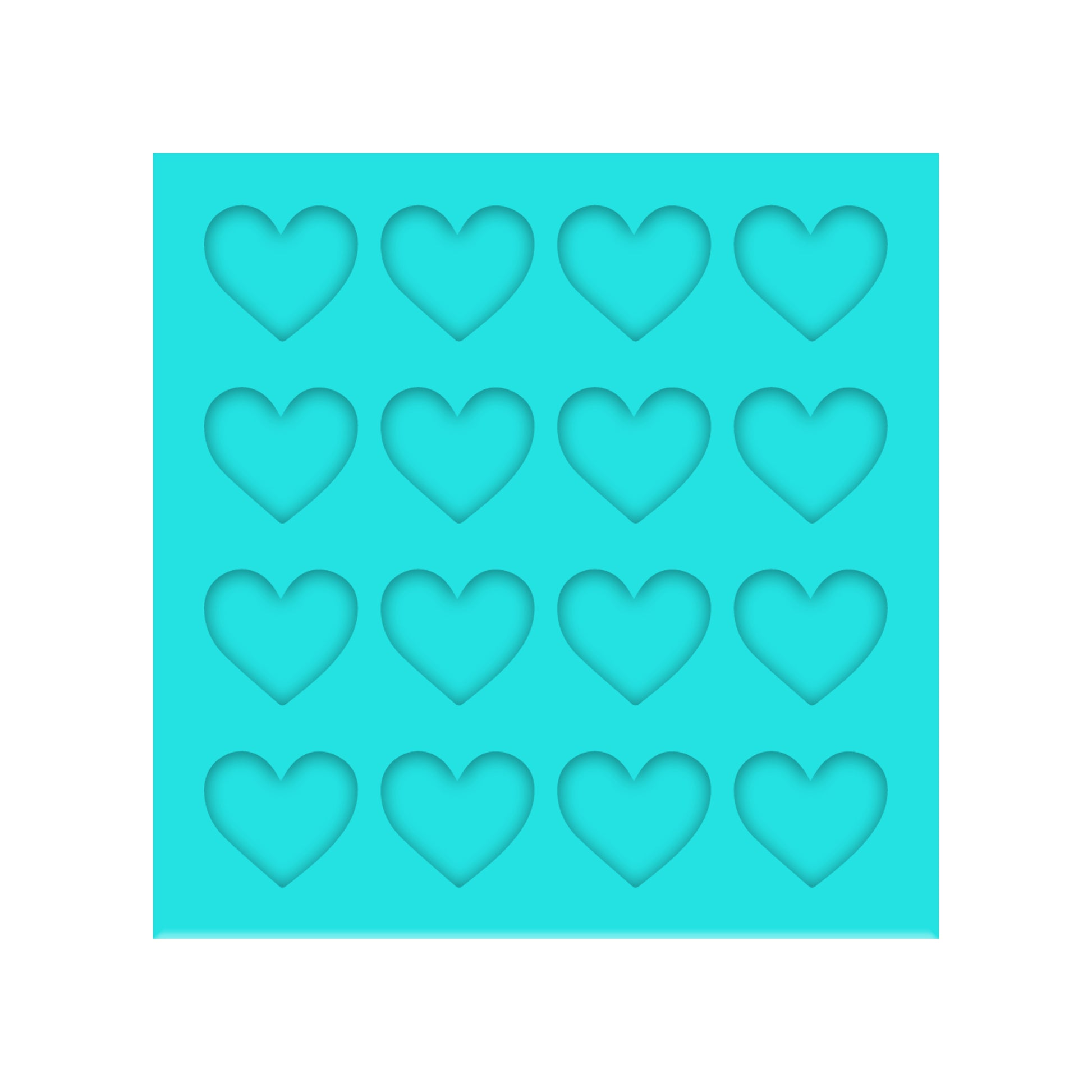 Valentine's Day Silicone Mold for Resin Shaker Bits, Stud Earrings, Flatbacks, Charms & Pendants.