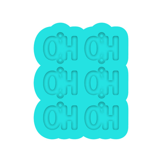 Christmas Ho Ho Ho Dangle Earring Silicone Mold for Resin Jewelry Artists.