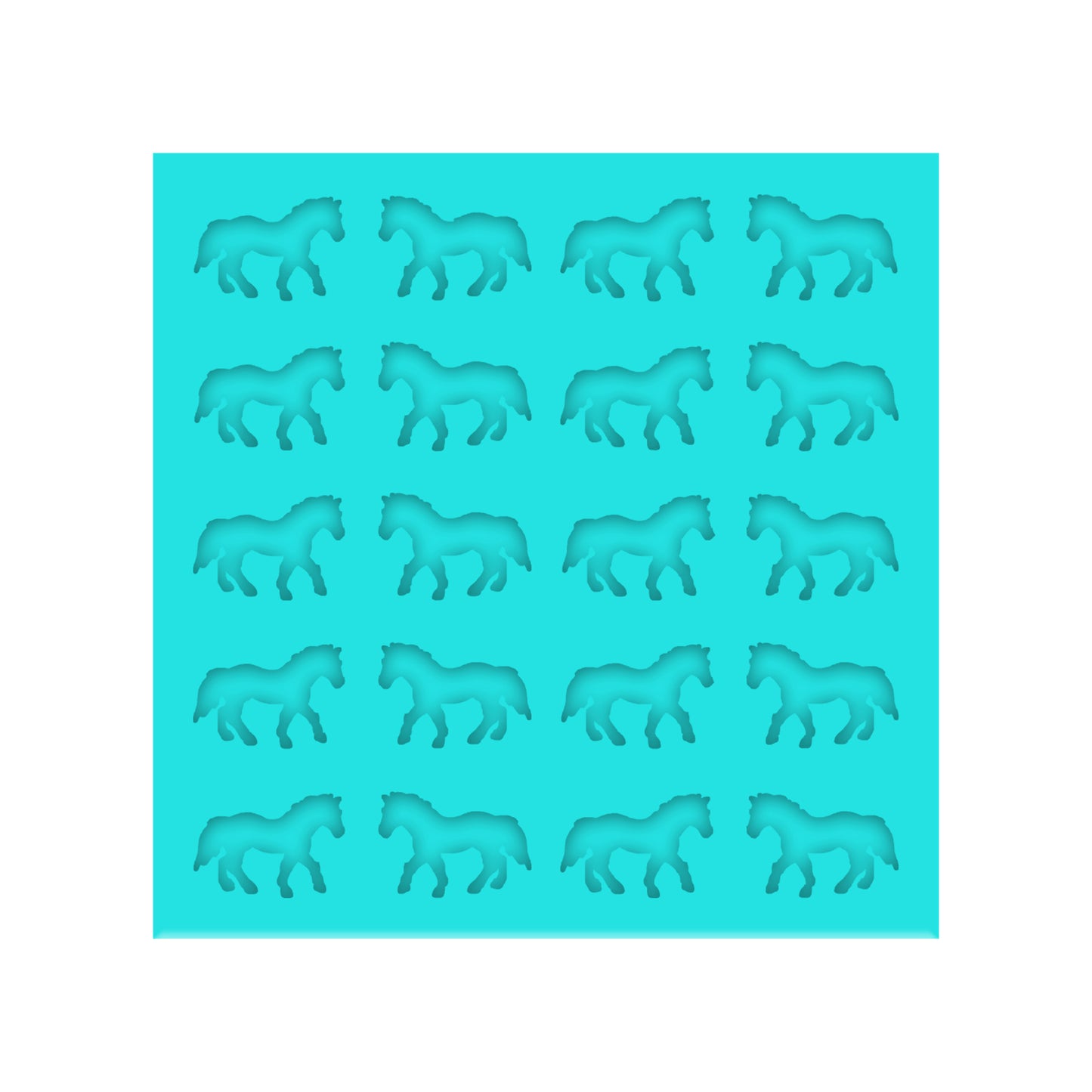 Horse Silicone Mold for Resin Shaker Bits, Stud Earrings, Flatbacks, Charms & Pendants