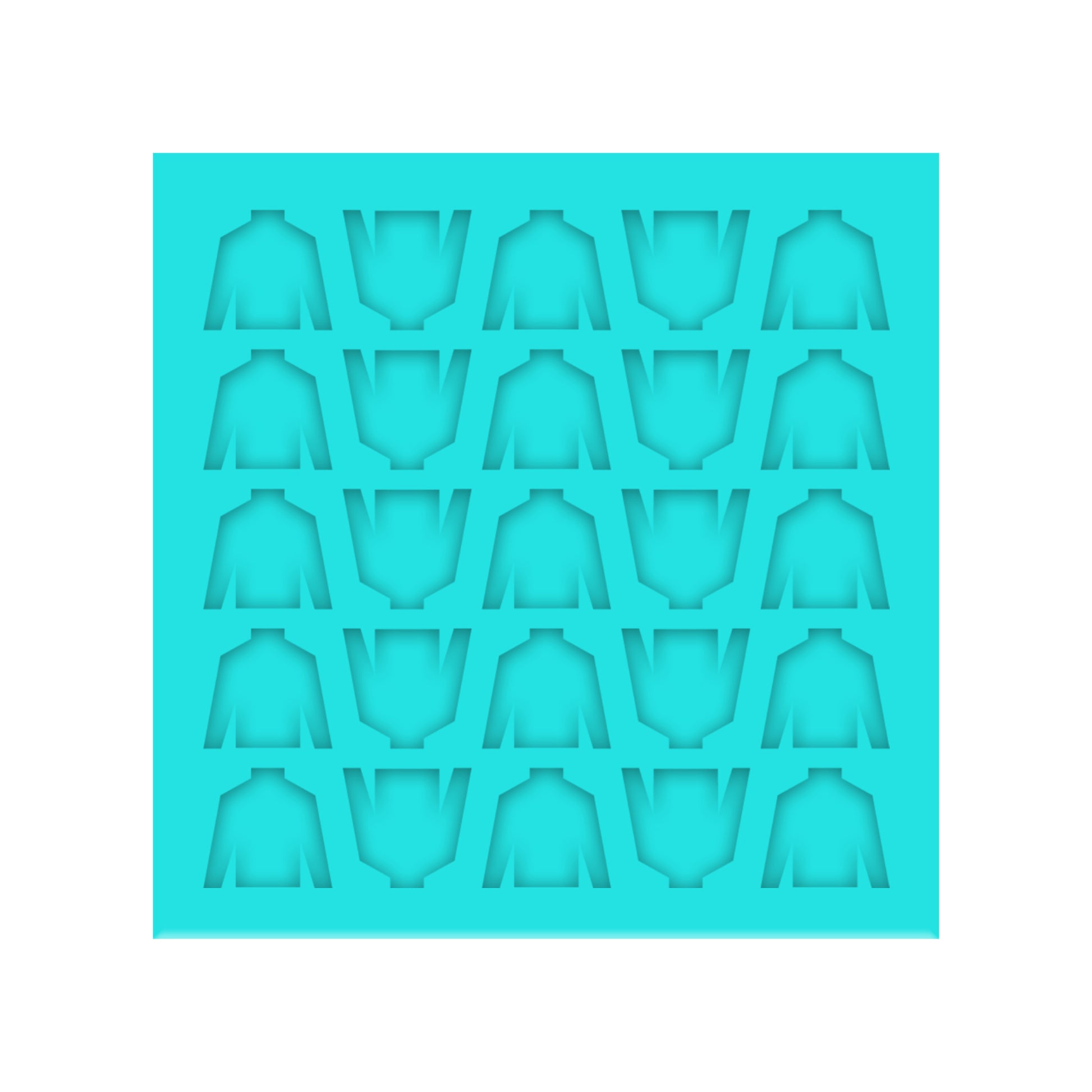 Jockey Silks Silicone Mold for Resin Shaker Bits, Stud Earrings, Flatbacks, Charms & Pendants