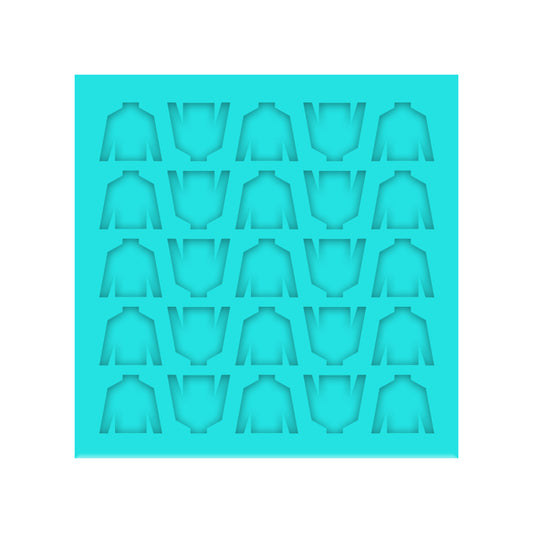 Jockey Silks Silicone Mold for Resin Shaker Bits, Stud Earrings, Flatbacks, Charms & Pendants