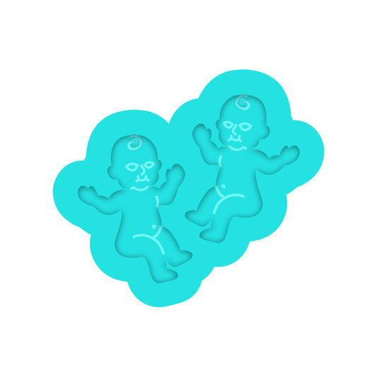 Mardi Gras King Cake Baby Dangle Earring Silicone Mold for Resin Jewelry Artists