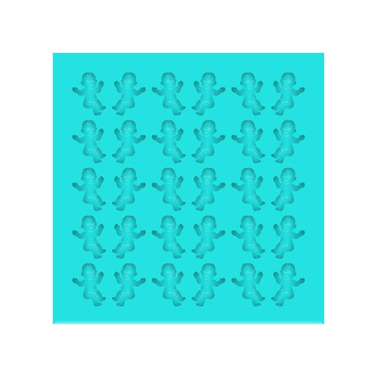 Mardi Gras King Cake Baby Silicone Mold for Resin Shaker Bits, Stud Earrings, Flatbacks, Charms & Pendants