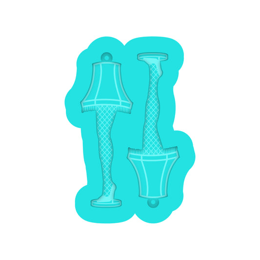 Christmas Leg Lamp Dangle Earring Silicone Mold for Resin Jewelry Artists