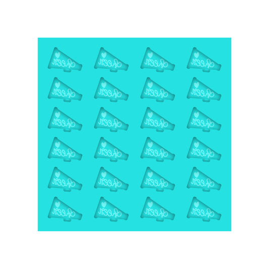 Cheer Megaphone Silicone Mold for Resin Shaker Bits, Stud Earrings, Flatbacks, Charms & Pendants