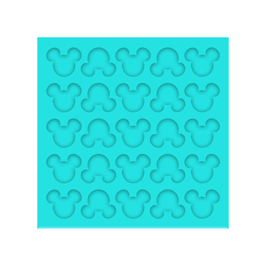 Mouse Head Silicone Mold for Resin Shaker Bits, Stud Earrings, Flatbacks, Charms & Pendants