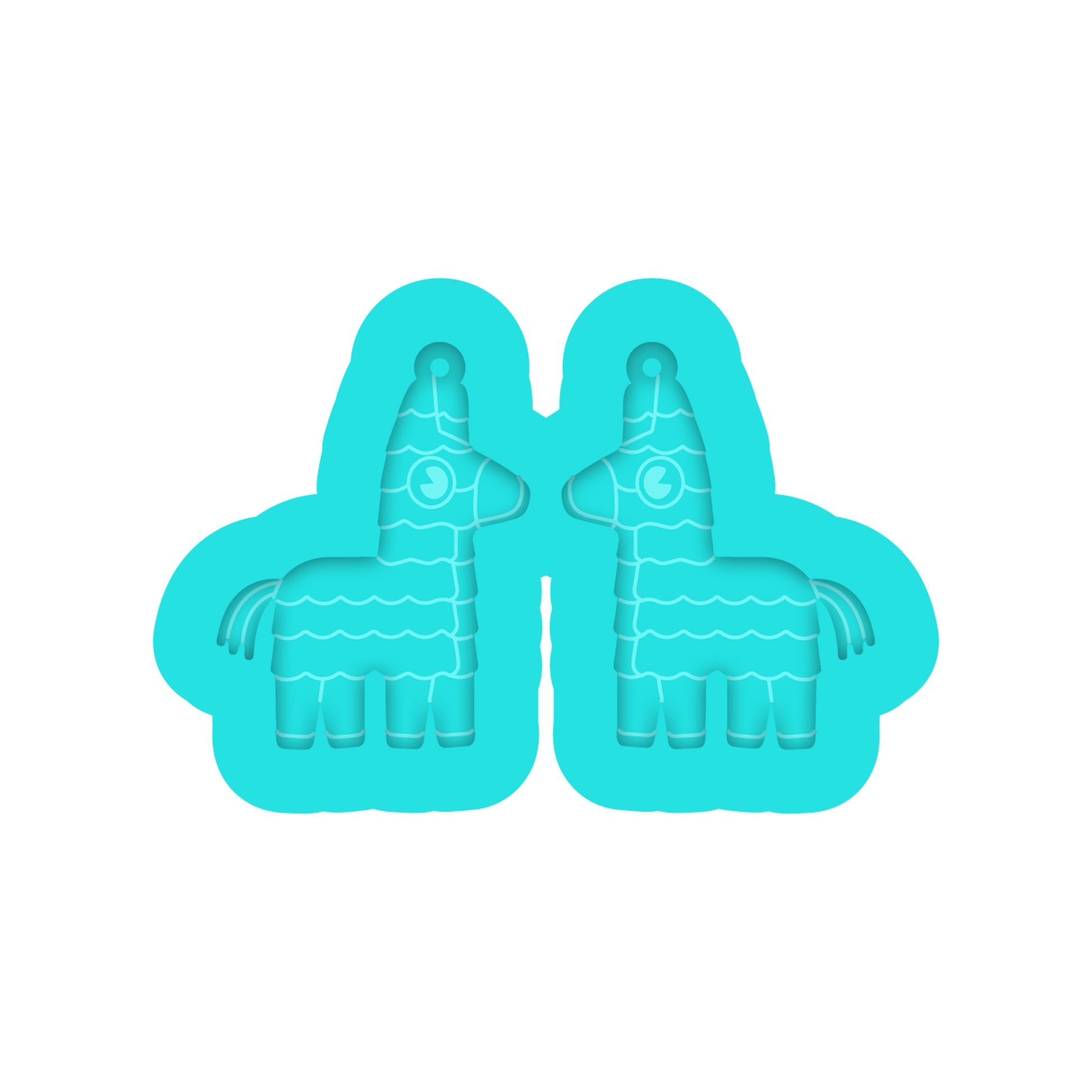 Cinco De Mayo Pinata Dangle Earring Silicone Mold for Resin Jewelry Artists