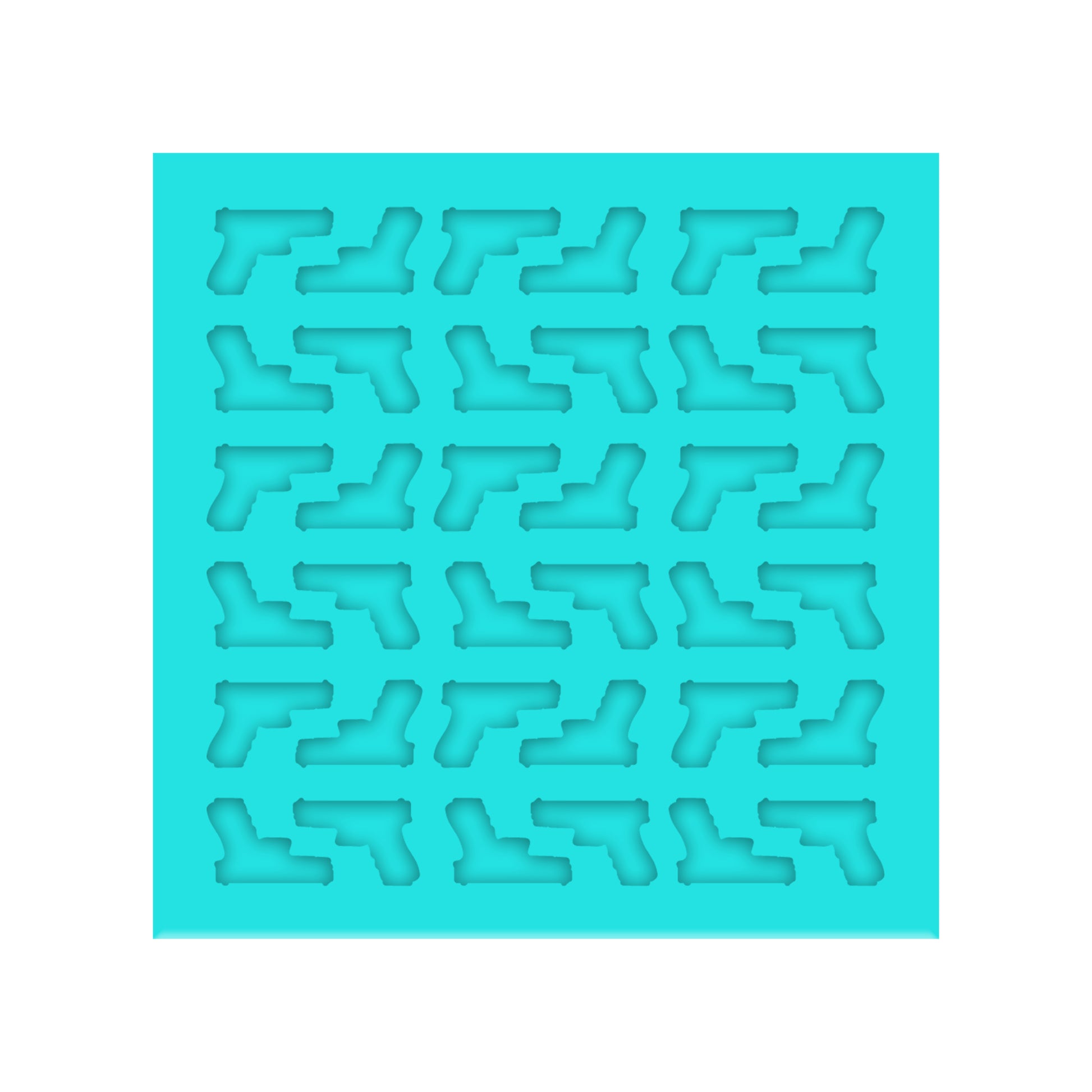 Pistol Silicone Mold for Resin Shaker Bits, Stud Earrings, Flatbacks, Charms & Pendants