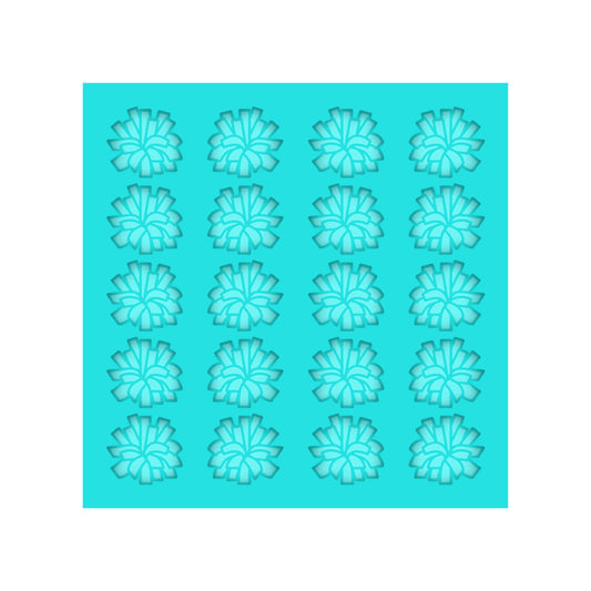 Cheer Pom Poms Silicone Mold for Resin Shaker Bits, Stud Earrings, Flatbacks, Charms & Pendants