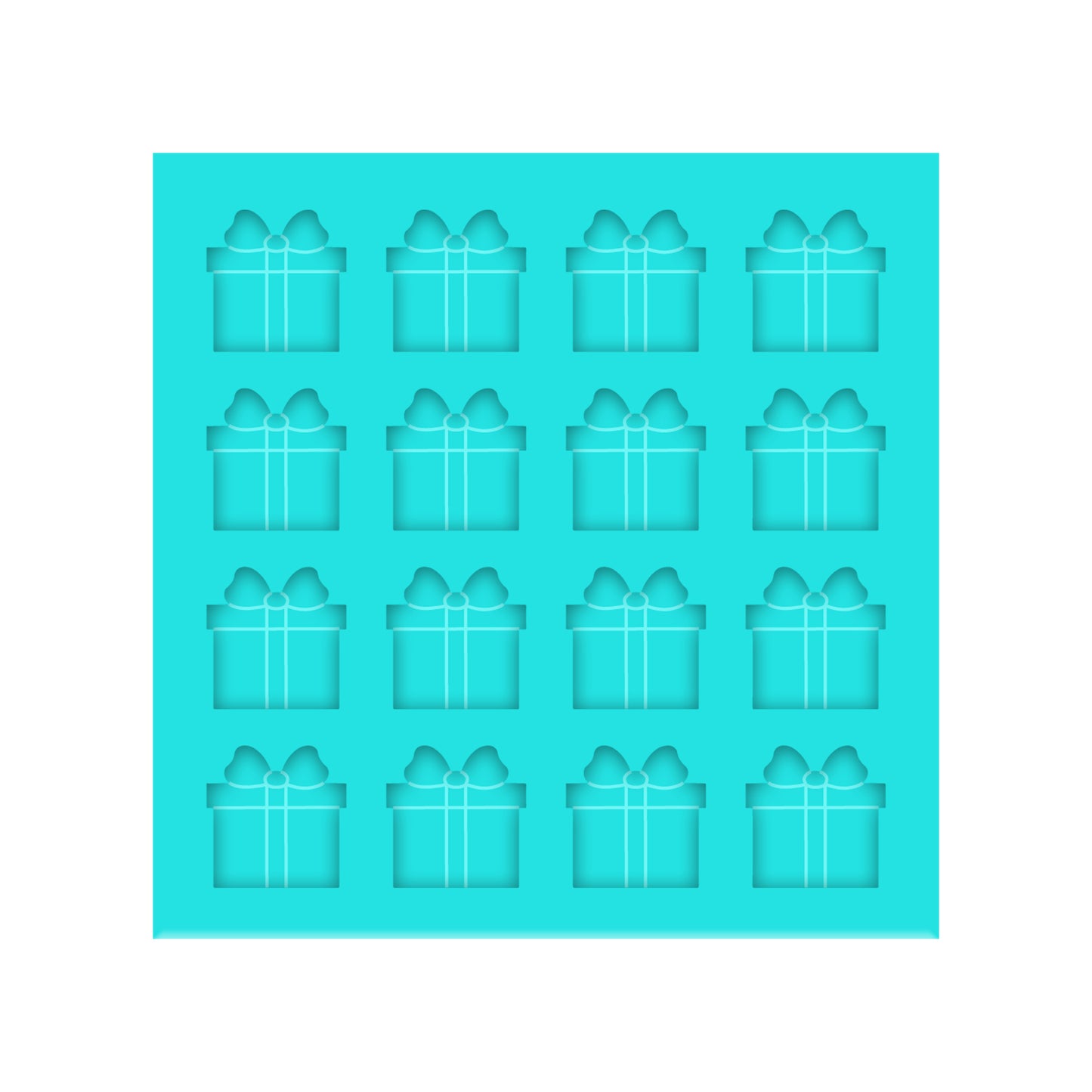 Christmas Presents Silicone Mold for Resin Shaker Bits, Stud Earrings, Flatbacks, Charms & Pendants.
