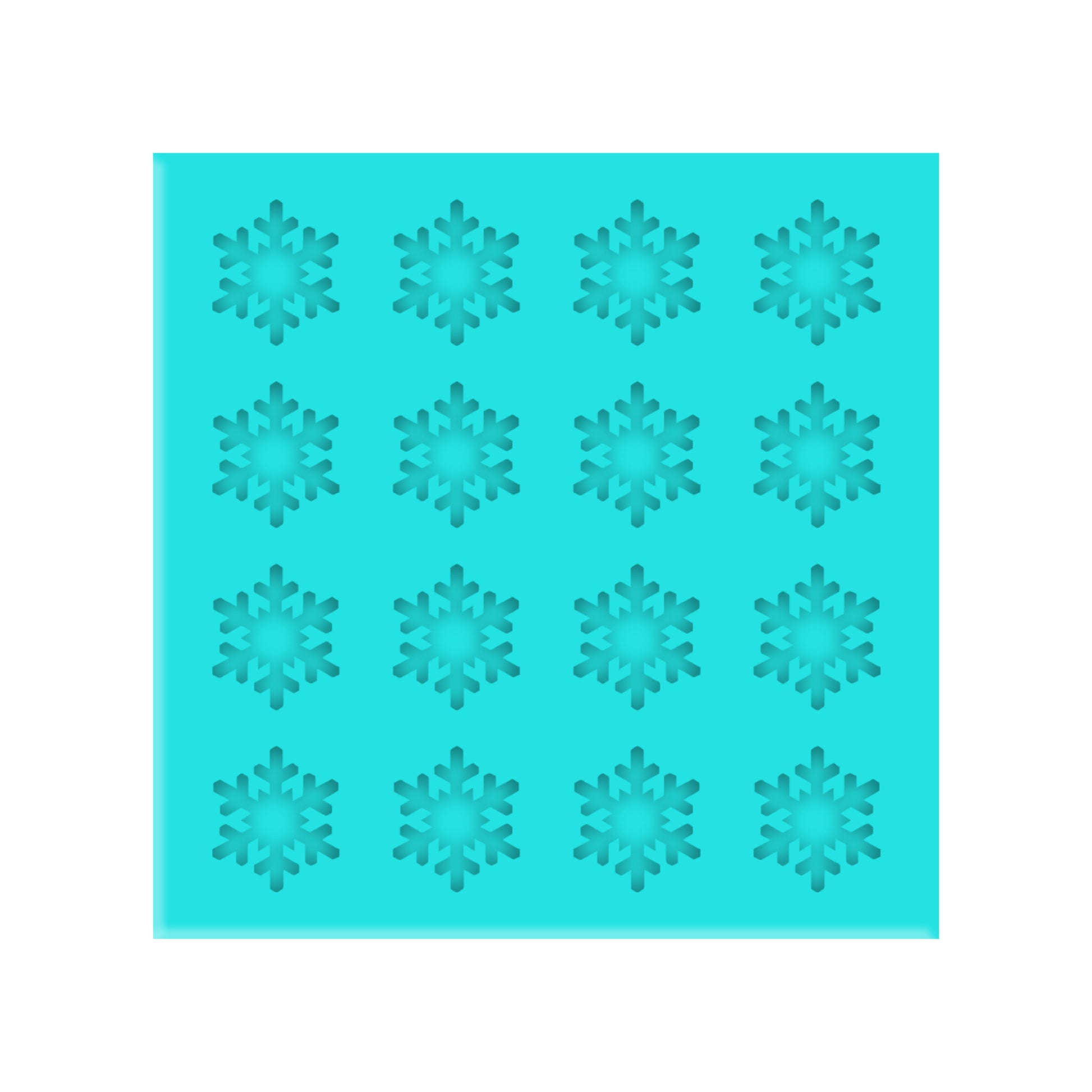 Snowflake Silicone Mold for Resin Shaker Bits, Stud Earrings, Flatbacks, Charms & Pendants