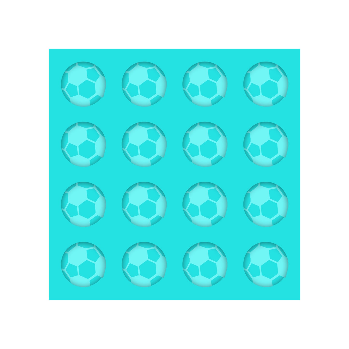 Soccer Ball Silicone Mold for Resin Shaker Bits, Stud Earrings, Flatbacks, Charms & Pendants