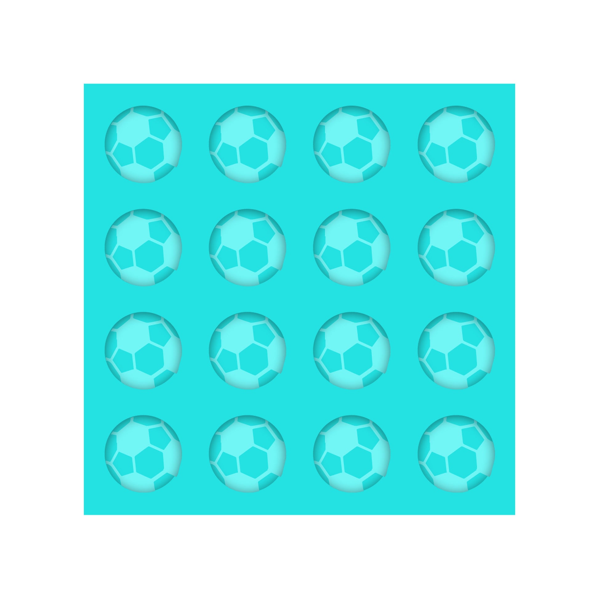 Soccer Ball Silicone Mold for Resin Shaker Bits, Stud Earrings, Flatbacks, Charms & Pendants