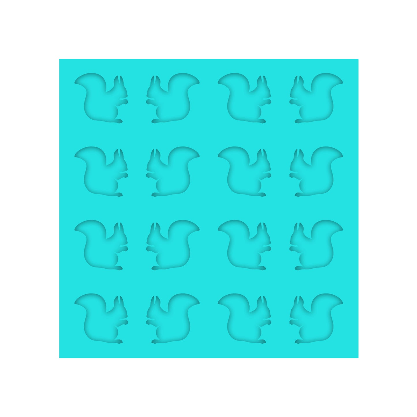 Squirrel Silicone Mold for Resin Shaker Bits, Stud Earrings, Flatbacks, Charms & Pendants