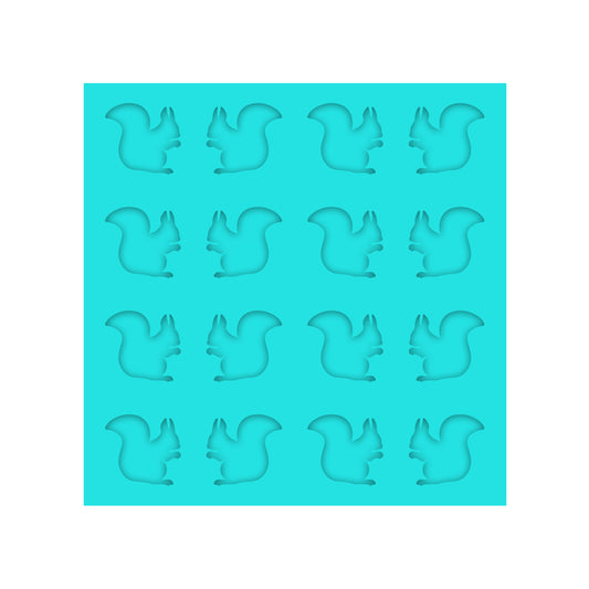 Squirrel Silicone Mold for Resin Shaker Bits, Stud Earrings, Flatbacks, Charms & Pendants