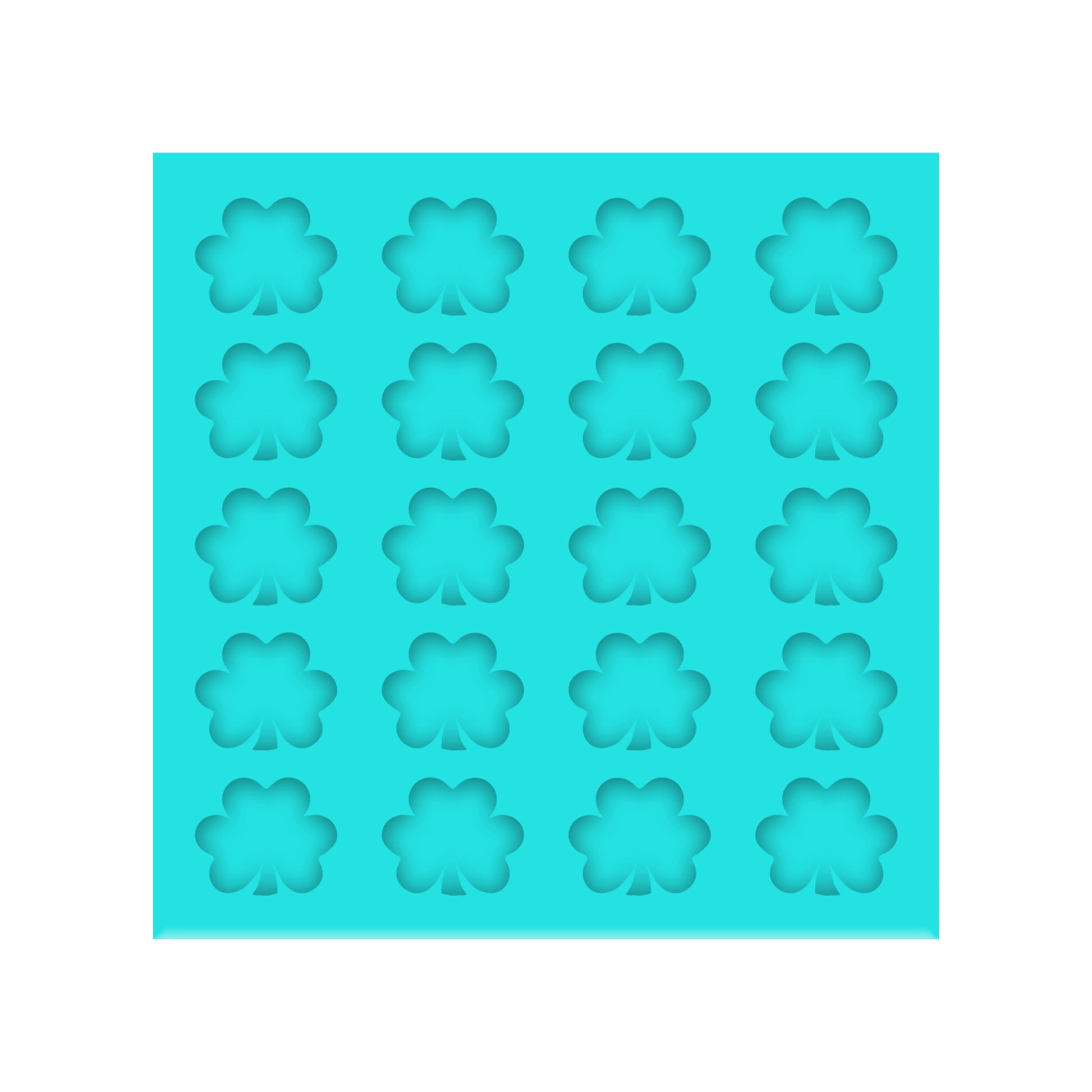 ST. Patrick's Day 3 Leaf Clover Silicone Mold for Resin Shaker Bits, Stud Earrings, Flatbacks, Charms & Pendants