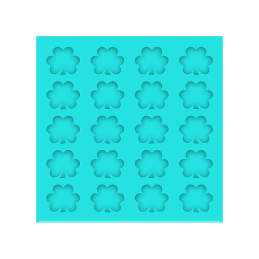 ST. Patrick's Day 3 Leaf Clover Silicone Mold for Resin Shaker Bits, Stud Earrings, Flatbacks, Charms & Pendants