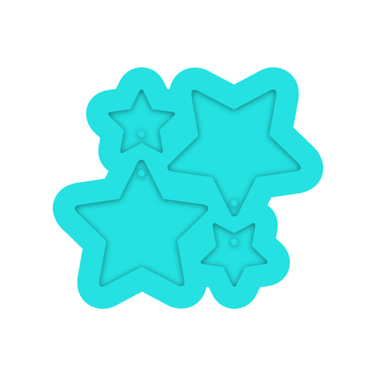 Star Dangle Earring Silicone Mold for DIY Resin Jewelry Making