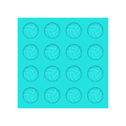 Volleyball Silicone Mold for Resin Shaker Bits, Stud Earrings, Flatbacks, Charms & Pendants.