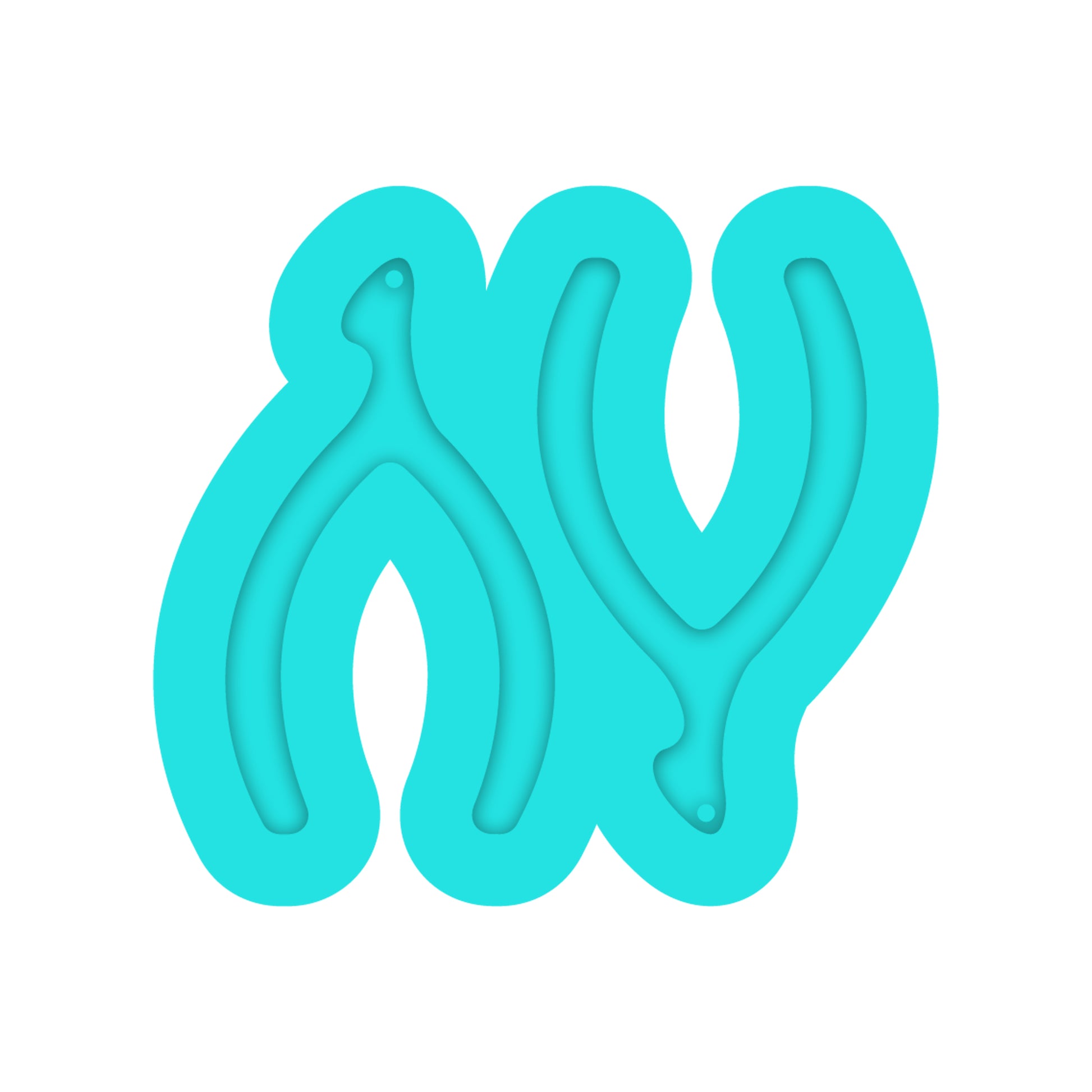 Thanksgiving Wishbone Dangle Earring Silicone Mold for Resin Jewelry Artists