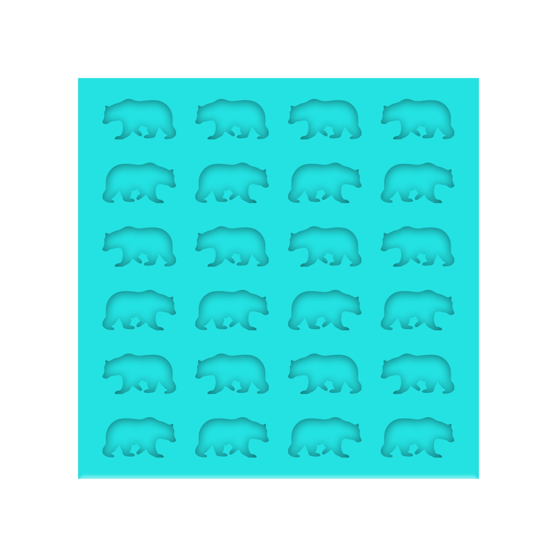 Bear Silicone Mold for Resin Shaker Bits, Stud Earrings, Flatbacks, charms & pendants