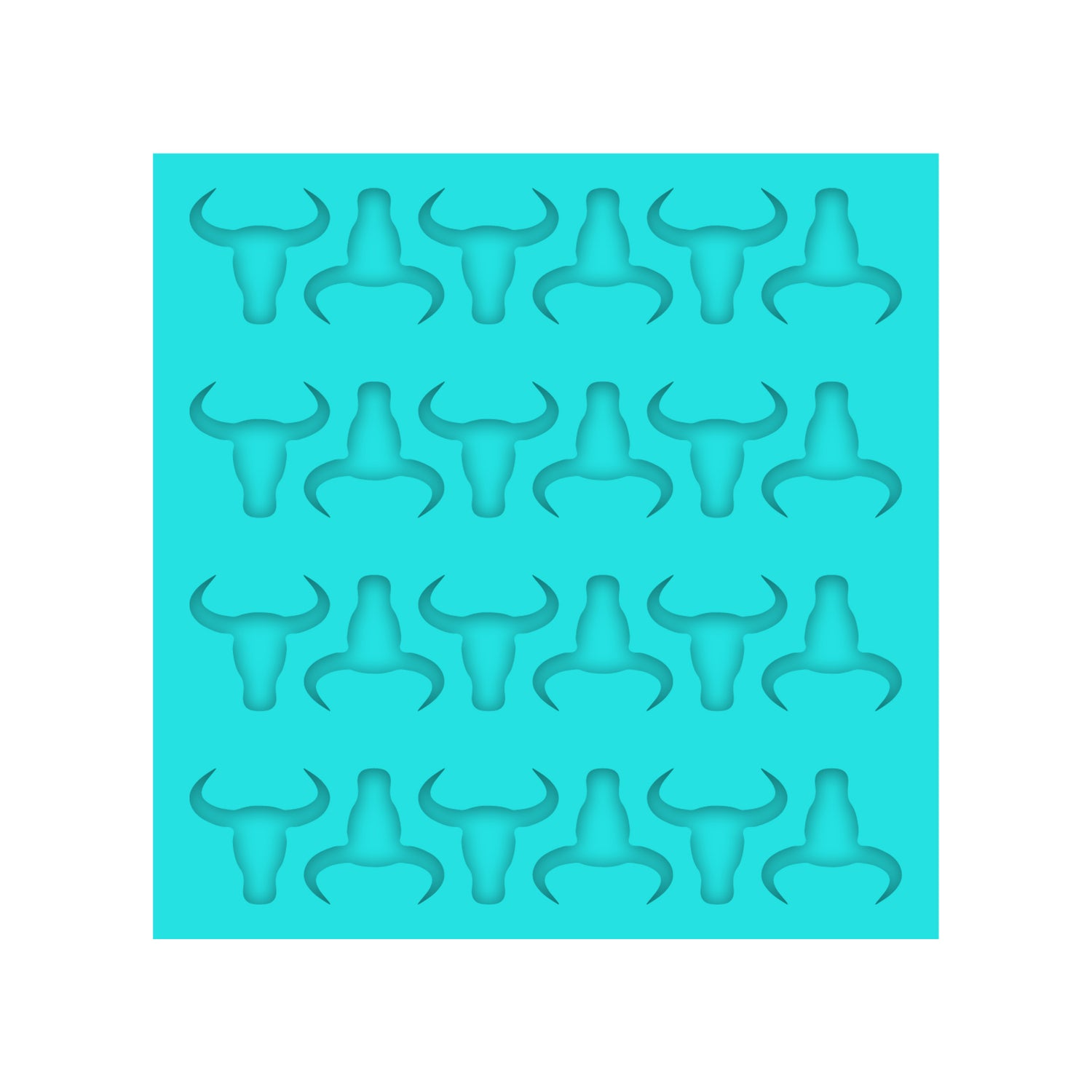Bull Head Silicone Mold for resin Shaker Bits, Stud Earrings, Flatbacks, charms & Pendants
