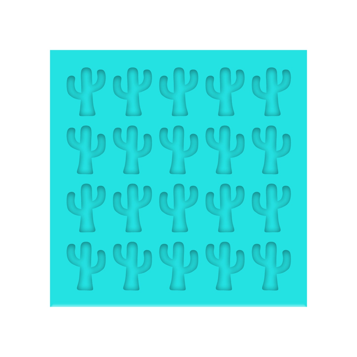 Cactus Silicone Mold for Resin Shaker Bits, Stud Earrings, Flatbacks, Charms & Pendants