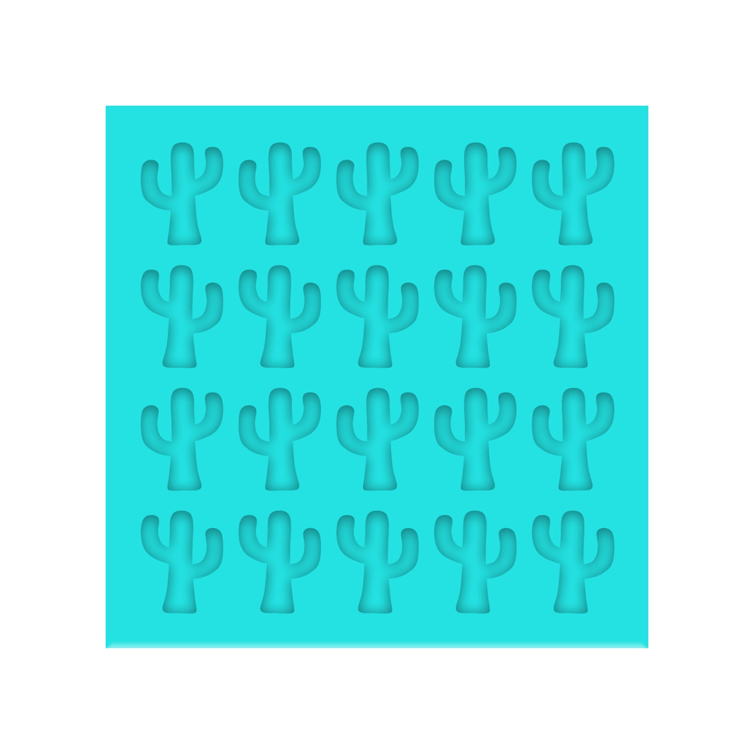 Cactus Silicone Mold for Resin Shaker Bits, Stud Earrings, Flatbacks, Charms & Pendants