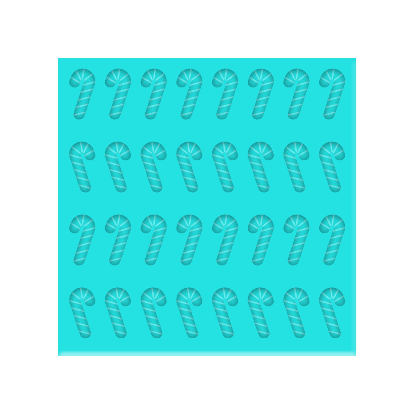 Candy Cane Silicone Mold for Resin Christmas Shaker Bits, Stud Earrings, Flatbacks, Charms & Pendants.
